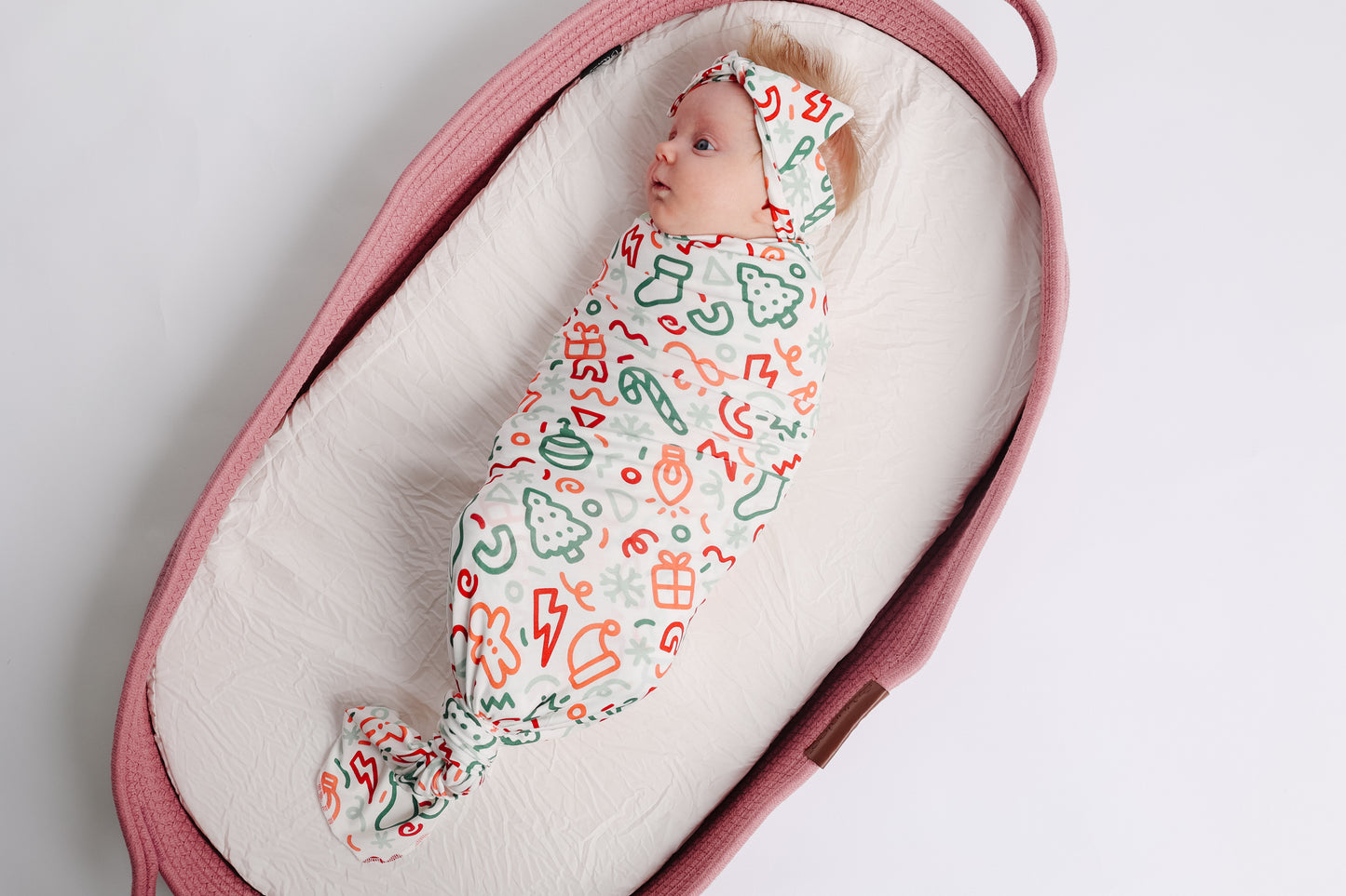 Tinsel Swaddle Blanket & Headband Set