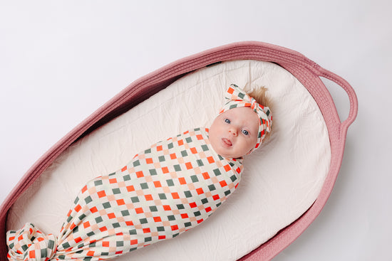 Cheer Swaddle Blanket & Headband Set