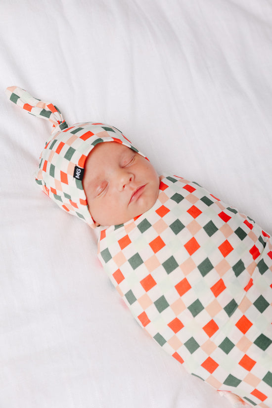 Cheer Swaddle and Hat Set