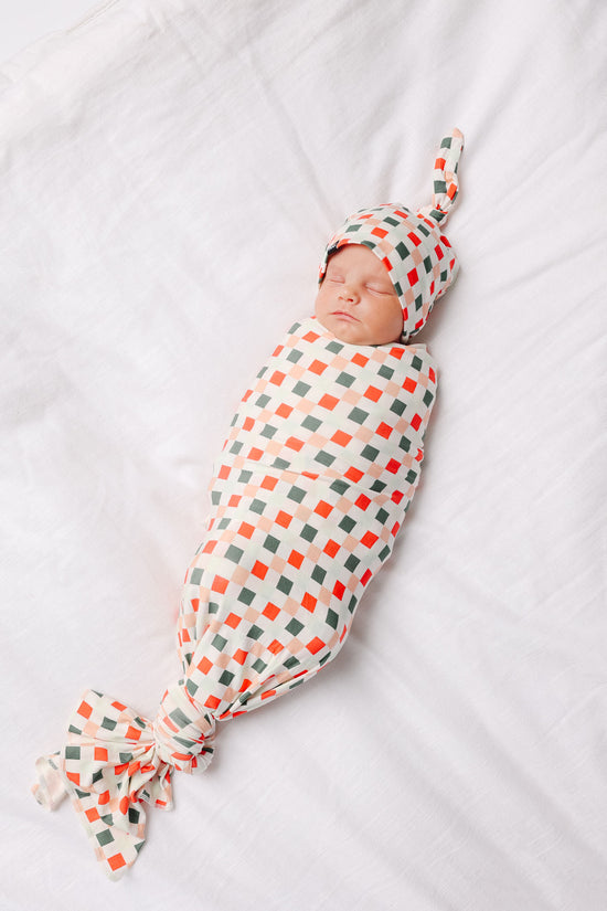 Cheer Swaddle and Hat Set