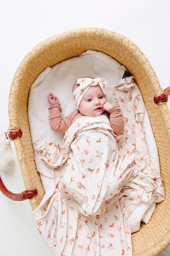 Hazel Swaddle Blanket & Headband Set