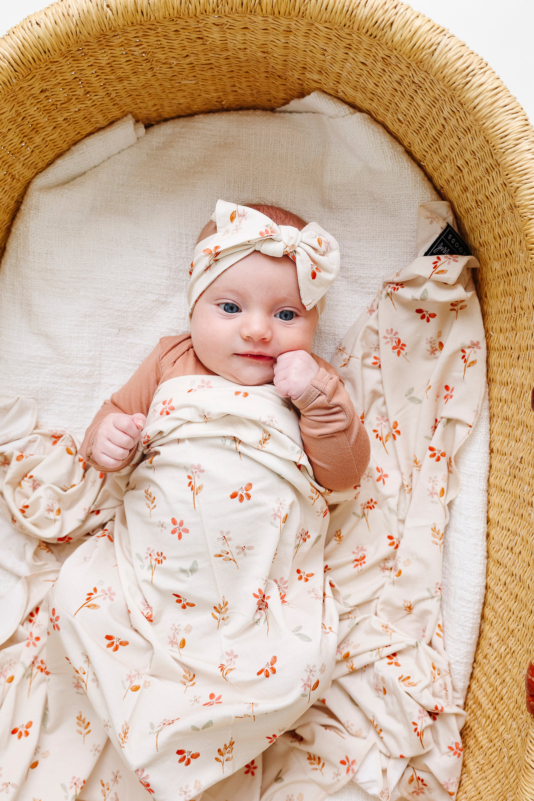 Hazel Swaddle Blanket & Headband Set