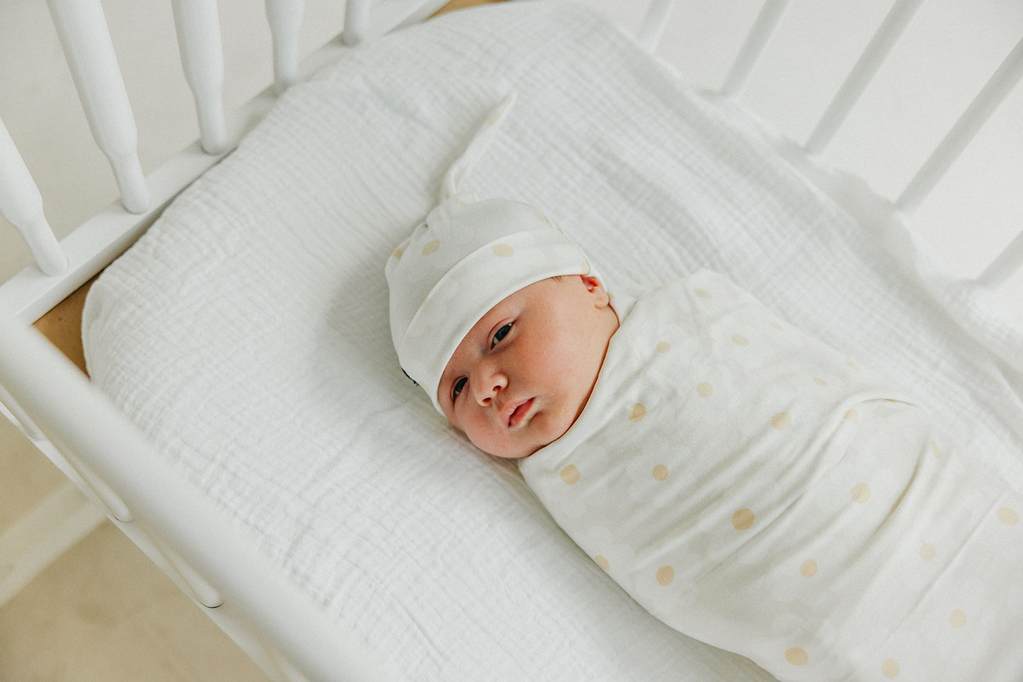 Delilah Swaddle and Hat Set