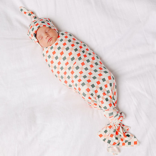 Cheer Swaddle and Hat Set