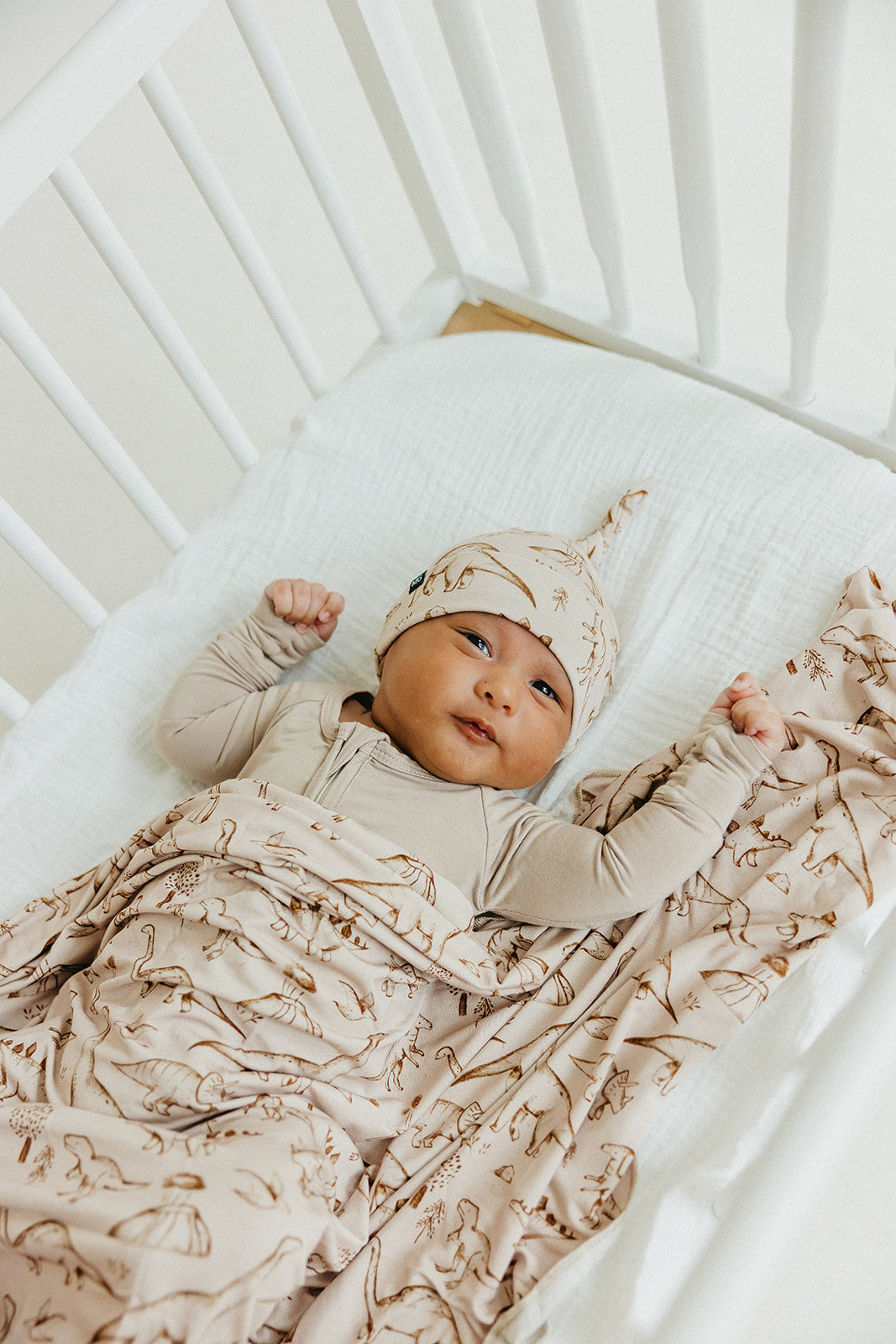 Swaddle Sets Blanket with Matching Hat or Headband Tagged tan Milkmaid Goods