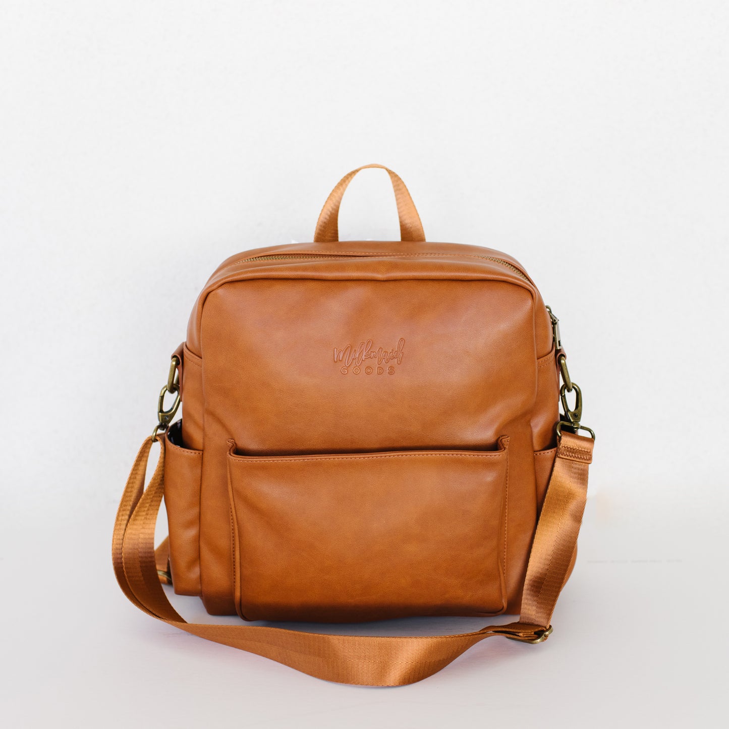 Brooklyn Backpack in Cognac with – Hattie Milkmaid Interior Goods