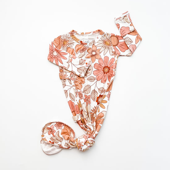 Kimono Knotted Gown in Winnie