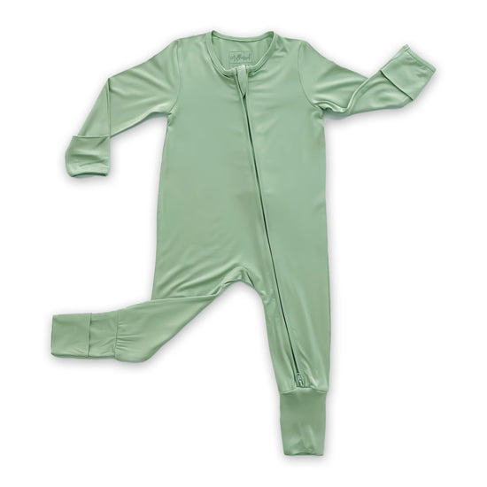 Load image into Gallery viewer, Sage Baby Romper
