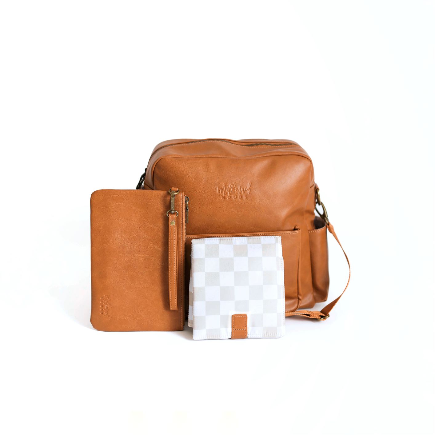 Brooklyn Backpack in Cognac with Wells Interior