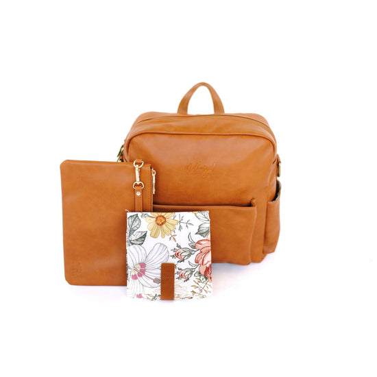 brooklyn leather backpack IVC Carriage tone hardware adds a touch of elegance to its versatile silhouette Brooklyn Backpack Urban Southern